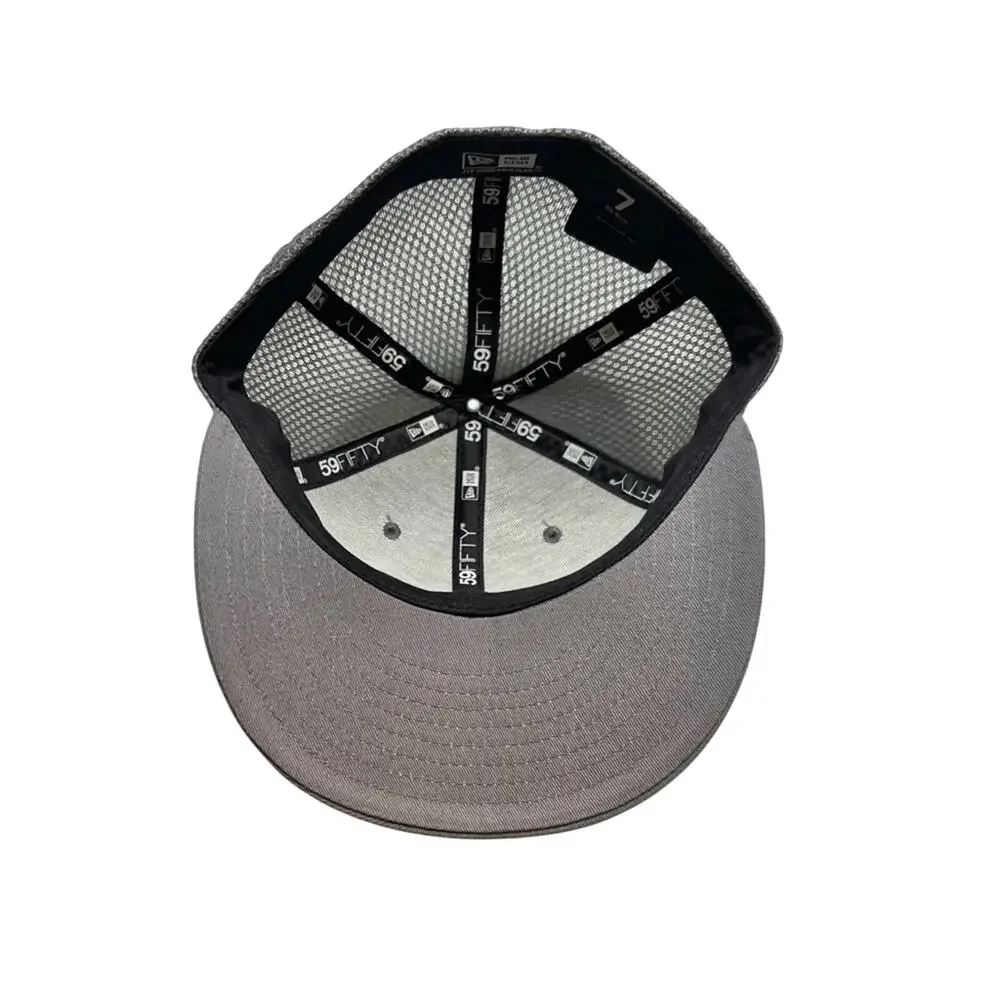 New Era USA Baseball Hat 59Fifty Cap Embroidered Star Logo Gray Mens Size 7